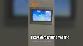 Yüksek Hızlı RS260 Çözgülü Örme Makinesi Deneme Çalışması