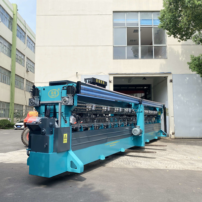 Pürüzsüz Çalışma 220'' Tek İğne-çubuklu Gölgeleme Ağı Çözgü Örgü Makinesi, %80 Çalışma Genişliği