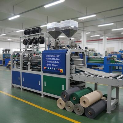 UV Korumalı HDPE Gölgeleme Ağı Üretim Makinesi, Özelleştirilebilir Renk ve 200-450rpm Hız