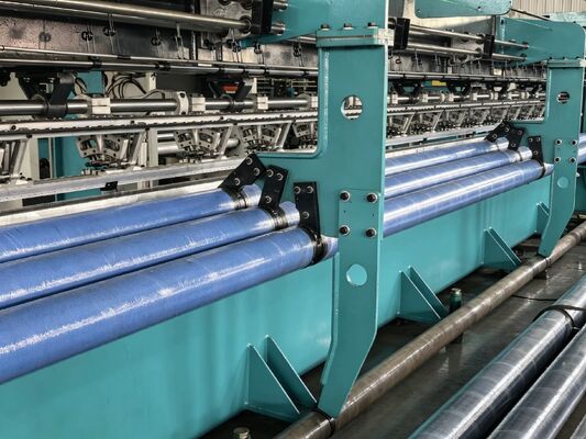 Wide Width Warp Knitting Machine for Large Scale Net Production